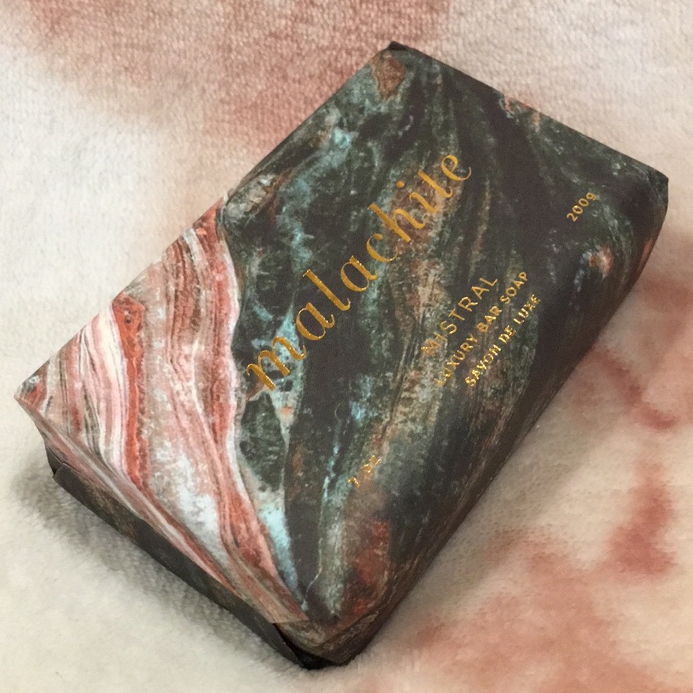 Mistral Malachite Scented Luxury Hand Soap NWT Large 7 oz Bar France - Picture 4 of 8
